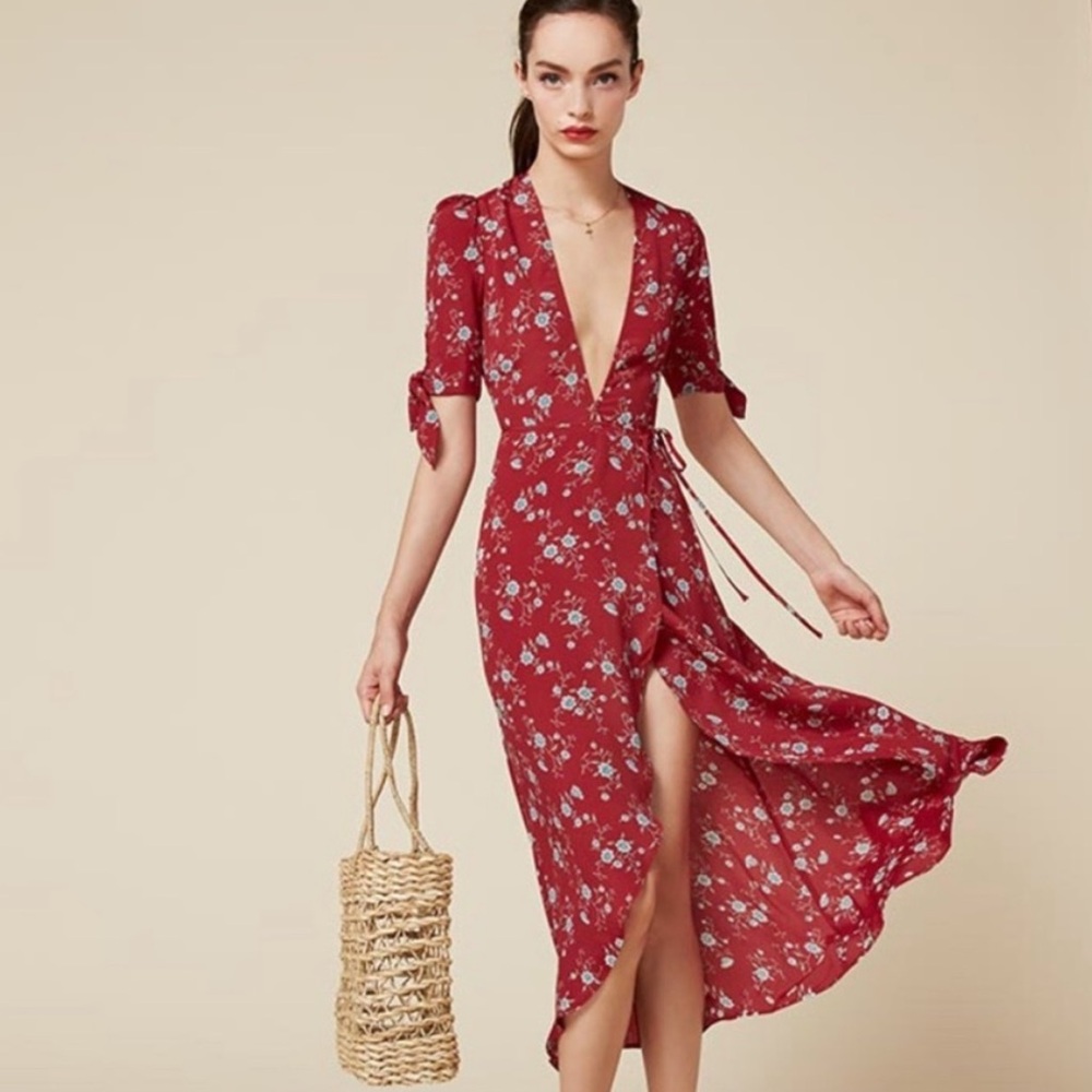 Reformation Royce Midi Dress-Feliz NWT